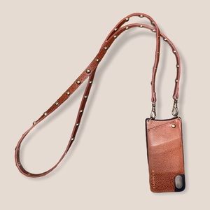 iPhone X Leather Bandolier case